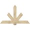 Ekena Millwork Kennewick Rough Sawn Timber Gable Bracket, Douglas Fir, 60"W x 38"H x 2"D x 6"F, 15/12 Pitch GBW060X38X0206KEN00RDF - alternate 1